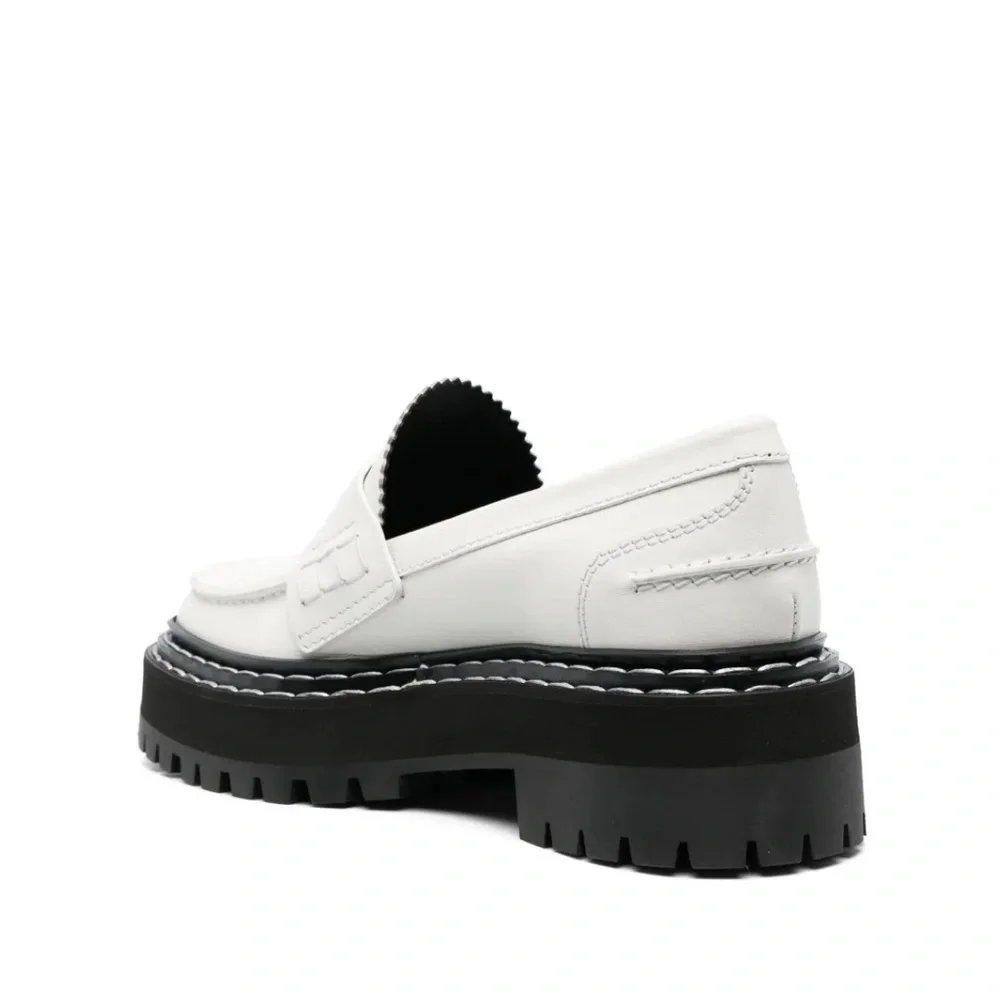 Proenza Schouler White and Black Platform Loafers - Picture 3 of 7